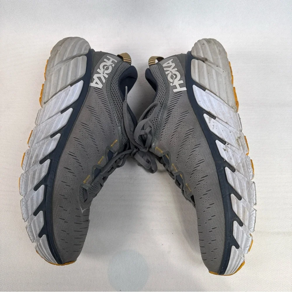 Hoka One One Gaviota 3 Mens 8 2E Gray Athletic Running Shoes Sneakers Outdoor - Picture 8 of 14